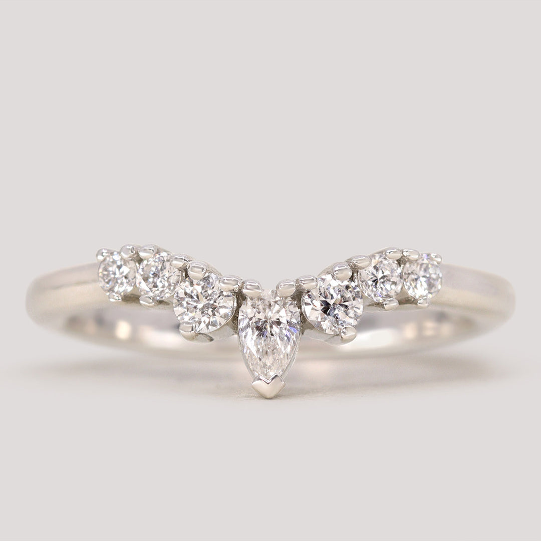 Emma - Diamond Tiara Wedding Ring - Made-to-Order