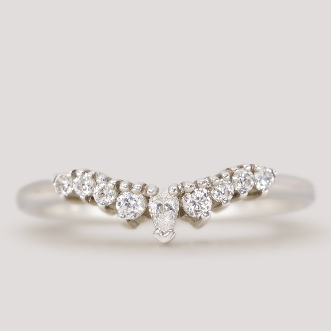 Emma Petite - Diamond Tiara Wedding Ring - Made-to-Order