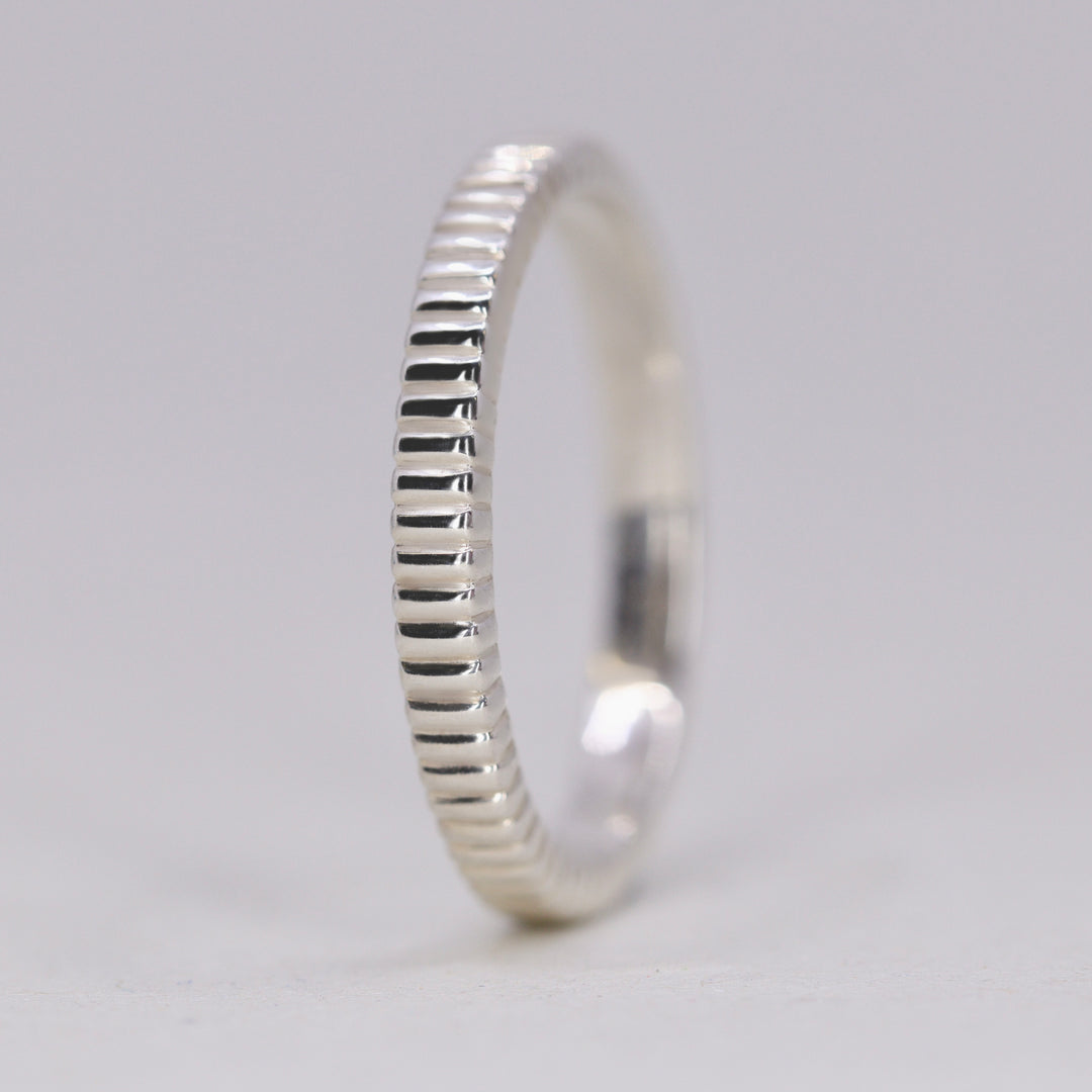 Gabrielle - Patterned Wedding Ring - Made-to-Order Wedding Rings - Made-to-Order