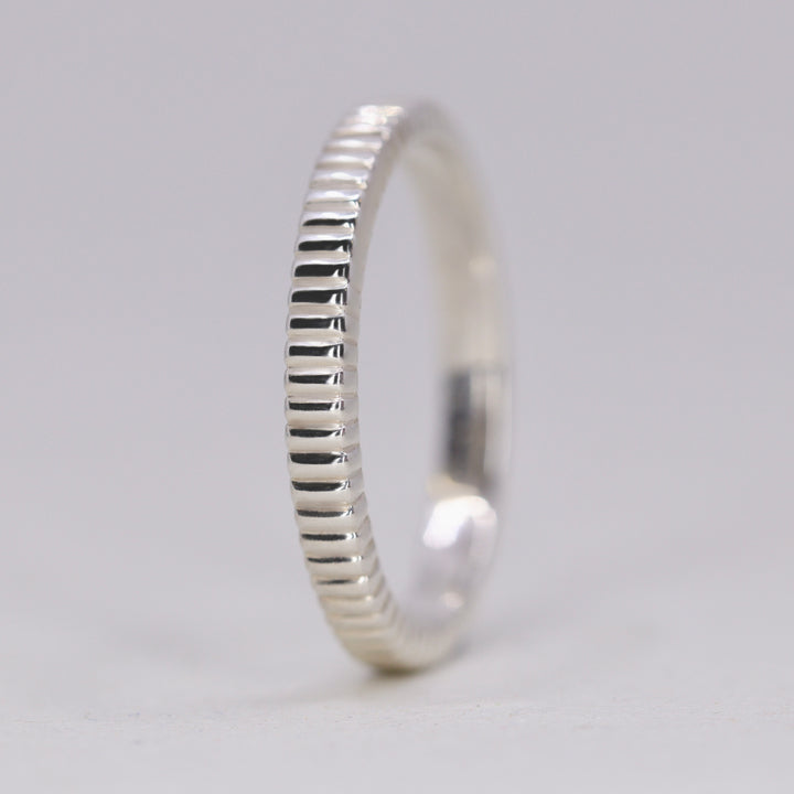 Gabrielle - Patterned Wedding Ring - Made-to-Order Wedding Rings - Made-to-Order