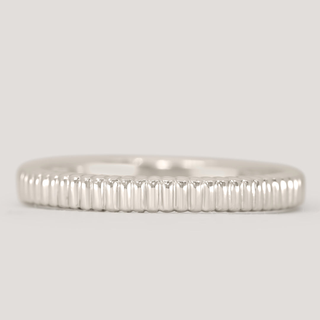 Gabrielle - Patterned Wedding Ring - Made-to-Order