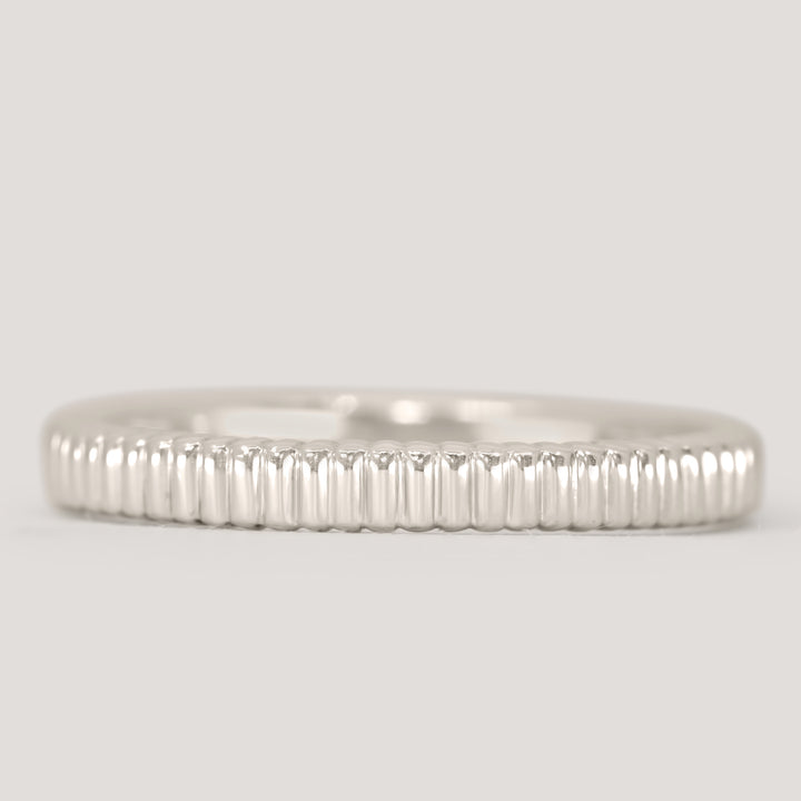 Gabrielle - Patterned Wedding Ring - Made-to-Order