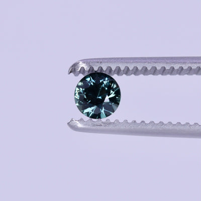 Teal Sapphire | 0.43ct Round Brilliant Cut, Loose Gemstone