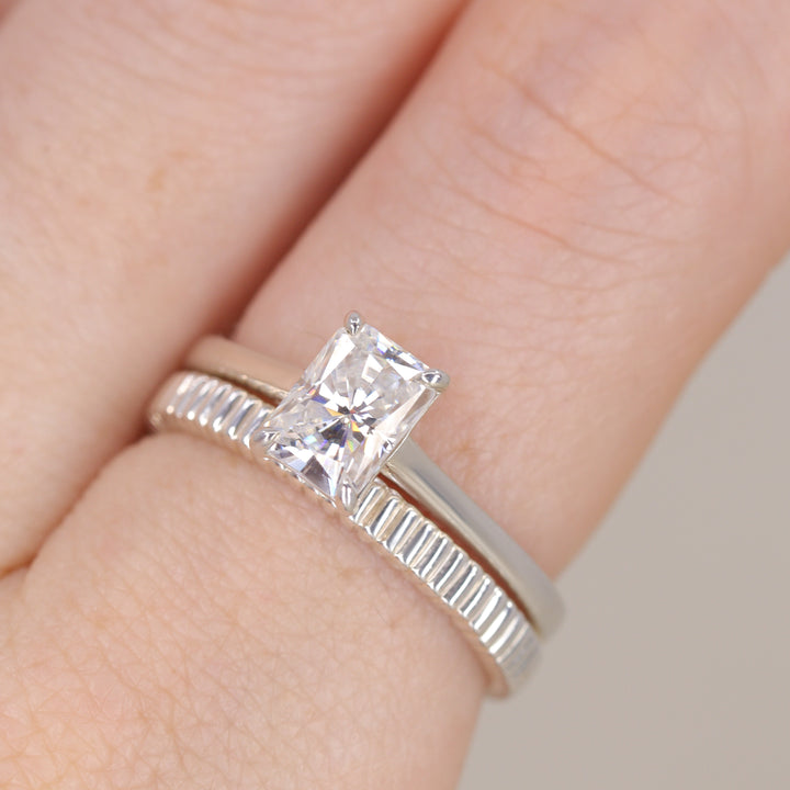 Molly - Radiant Cut Lab Grown Diamond Solitaire Engagement Ring