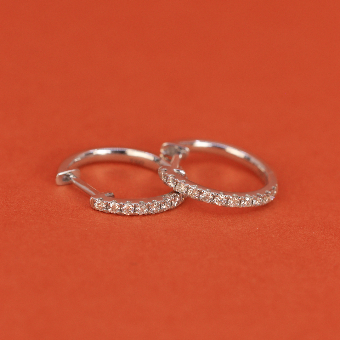 Horizon - Earth Grown Diamond Set Hoop Earrings - Ready-to-Wear Fine Jewellery