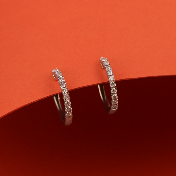 Horizon - Earth Grown Diamond Set Hoop Earrings - Ready-to-Wear Fine Jewellery