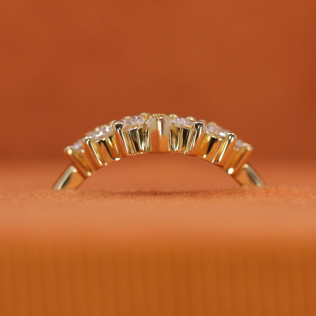 Joanie - Marquise Diamond Tiara Wedding Ring - Made-to-Order Wedding Rings - Made-to-Order