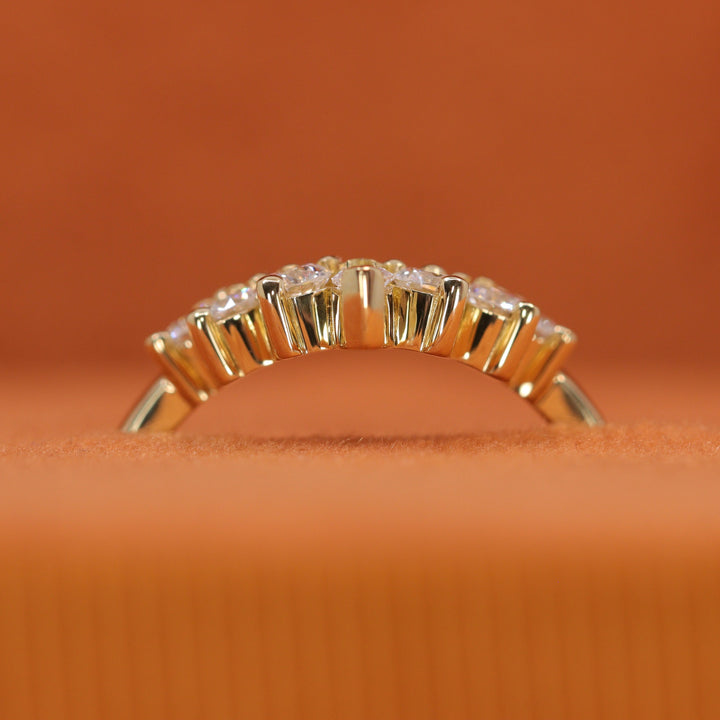 Joanie - Marquise Diamond Tiara Wedding Ring - Made-to-Order Wedding Rings - Made-to-Order