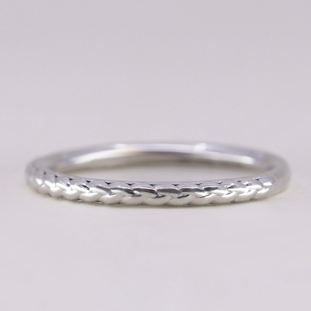 Mia - Braided Pattern Wedding Band - Made-to-Order – Jessica Flinn Fine ...