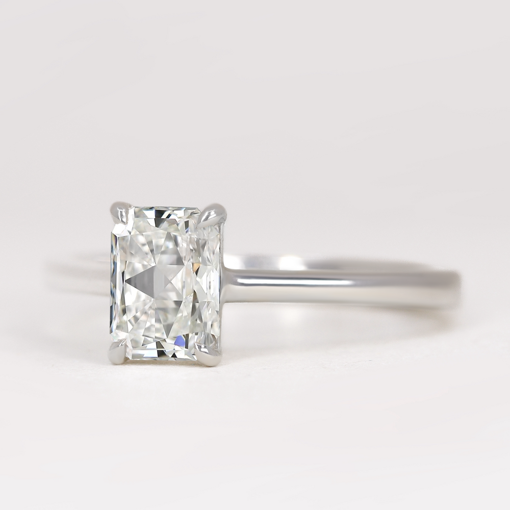 Molly - Radiant Cut Lab Grown Diamond Solitaire Engagement Ring Engagement Rings - Made-to-Order