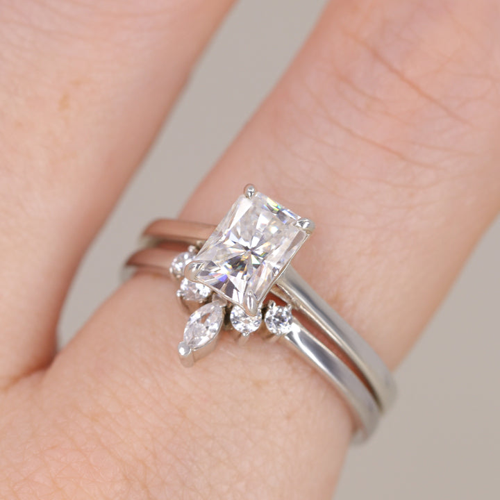 Molly - Radiant Cut Lab Grown Diamond Solitaire Engagement Ring Engagement Rings - Made-to-Order