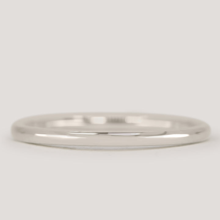 Peggy - Polished Straight Wedding Ring 1.8mm Width - Made-to-Order