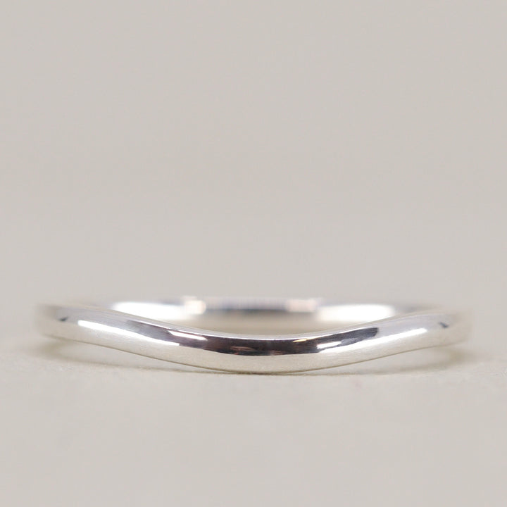 Peggy - Polished Wave Wedding Ring 1.8mm Width - Made-to-Order