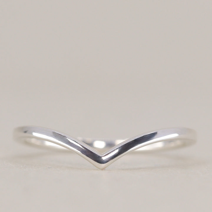 Peggy - Polished Wishbone Wedding Ring 1.8mm Width - Made-to-Order