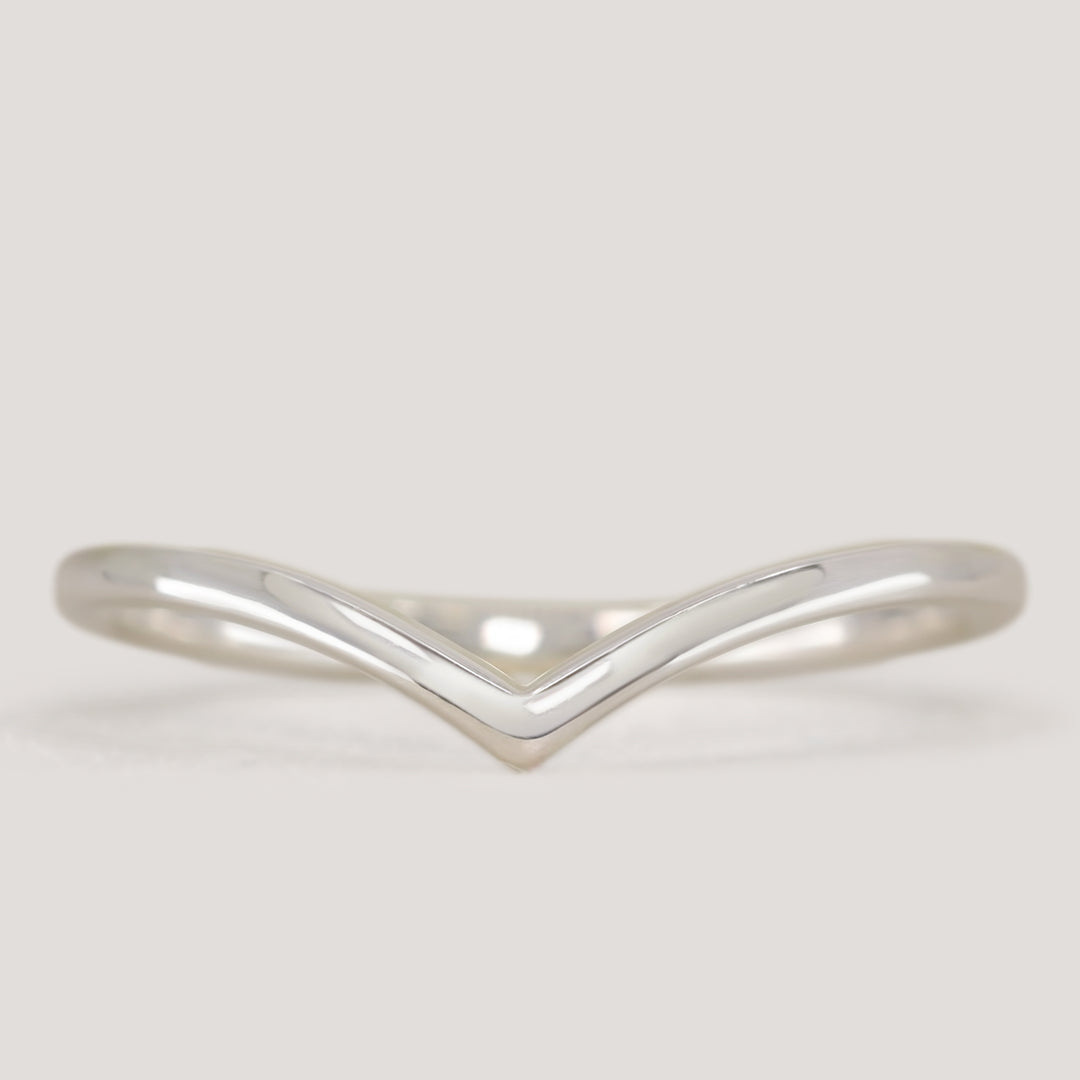 Peggy - Polished Wishbone Wedding Ring 1.8mm Width - Made-to-Order Wedding Rings - Made-to-Order