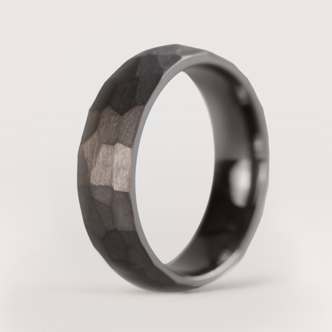 Hammered Effect Tantalum Wedding Ring - The Rivelin Valley | Flinn & Steel Flinn & Steel Wedding Rings