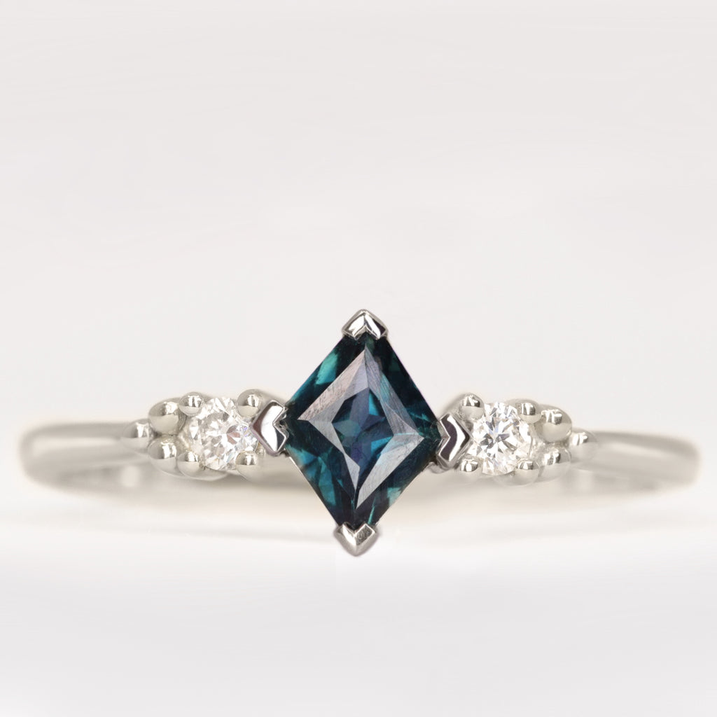 Natalia - Kite Montana Sapphire and Diamond Trilogy Engagement Ring