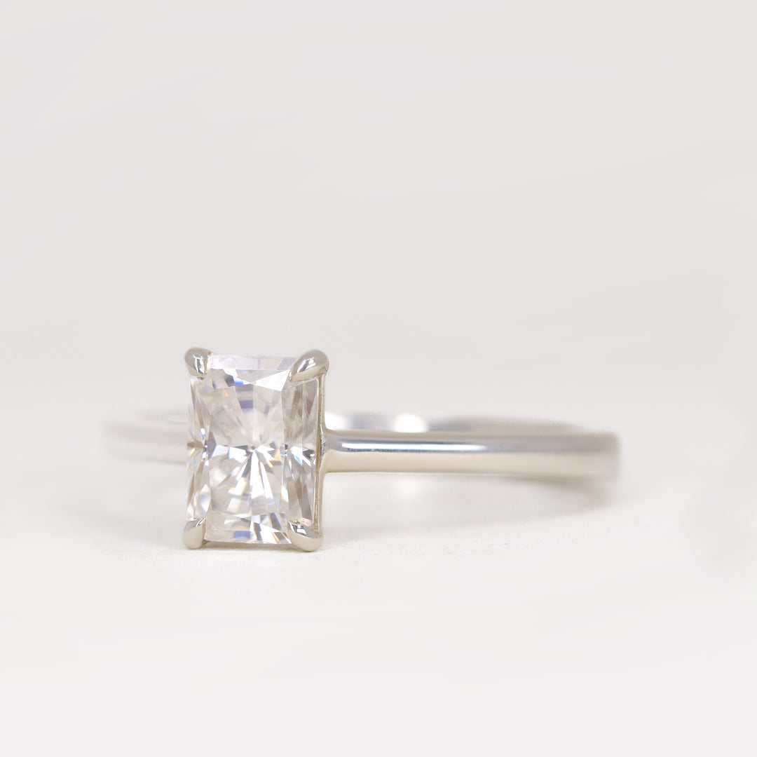 Molly - Radiant Cut Lab Grown Diamond Solitaire Engagement Ring - Made-to-Order