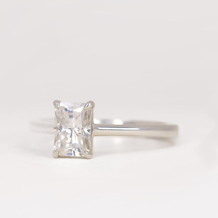 Molly - Radiant Cut Lab Grown Diamond Solitaire Engagement Ring - Made-to-Order