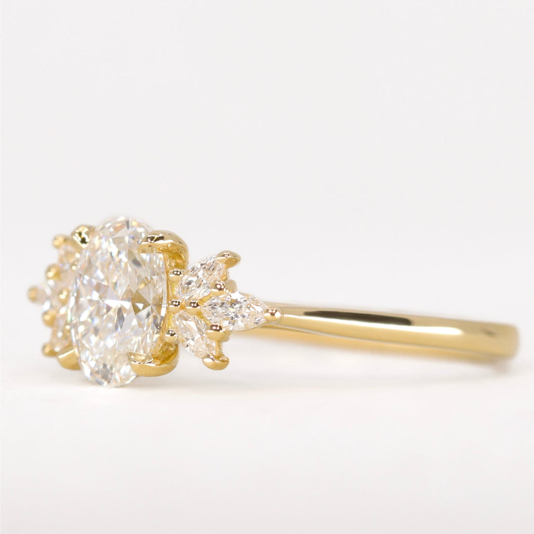 Astrid - Oval Cut Lab Grown Diamond Engagement Ring - Ready-to-Wear Engagement Rings - Ready-to-Ship