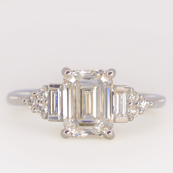 Arden - Emerald Cut Art Deco Engagement Ring