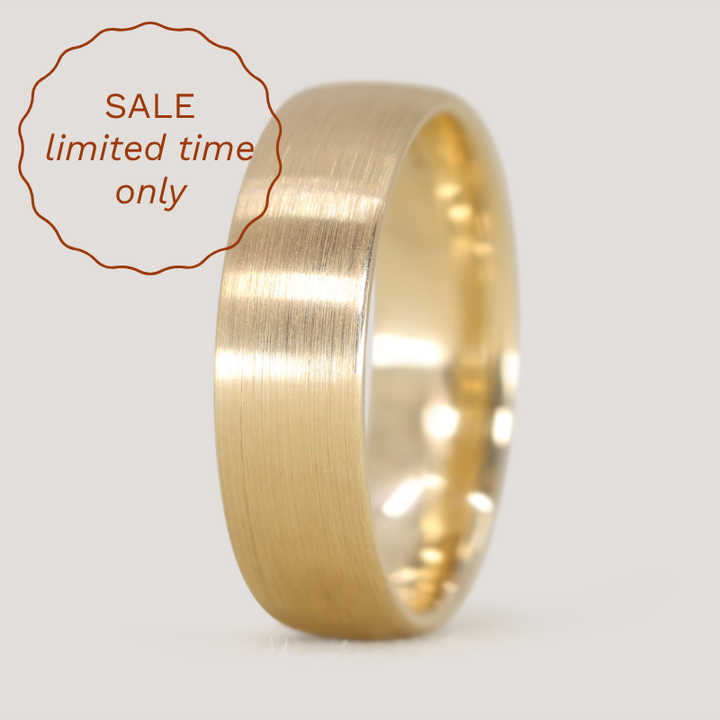 Arlo - Light Court Polished Wedding Ring - Made-to-Order