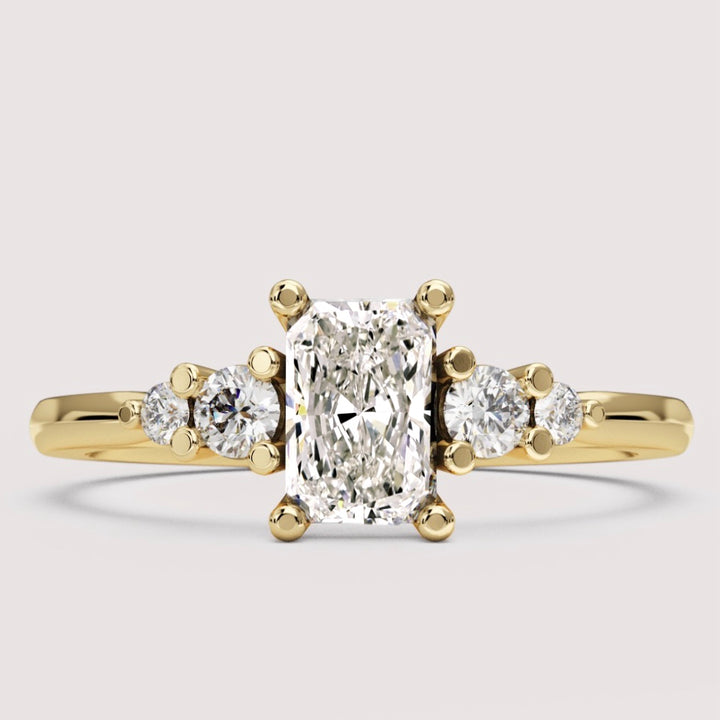 Caitlin - Radiant Cut 5 Stone Engagement Ring Setting