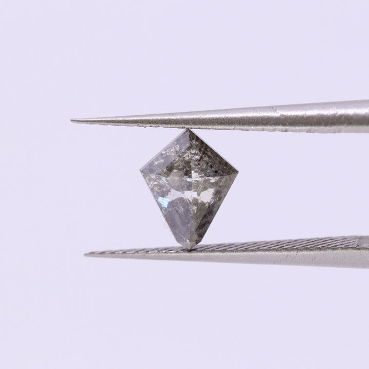 Salt and Pepper Diamond | 0.85ct Kite Cut, Loose Gemstone