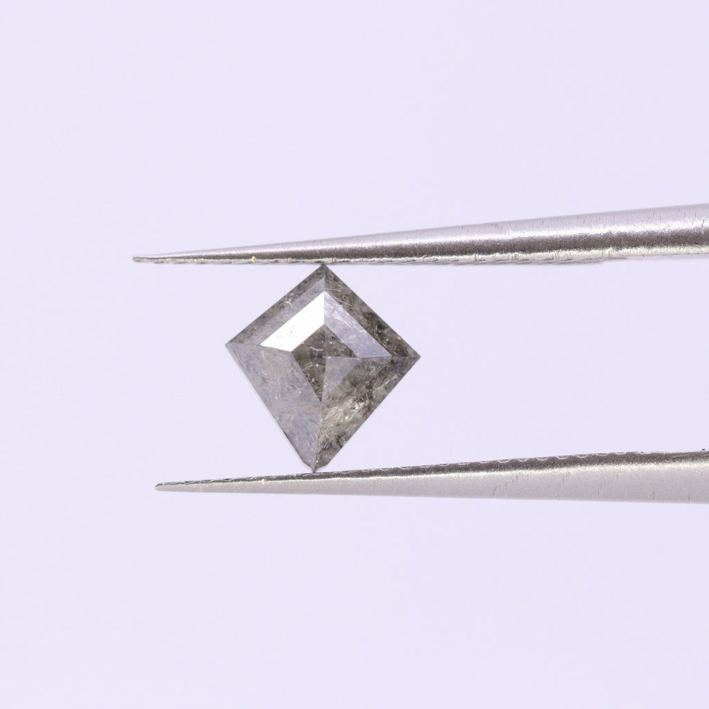 Salt and Pepper Diamond | 0.87ct Kite Cut, Loose Gemstone