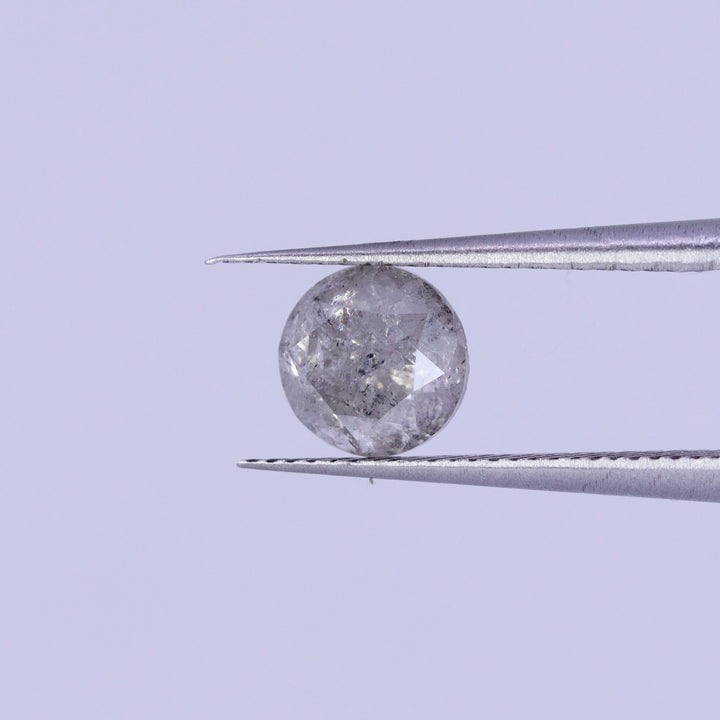 Salt and pepper diamond | 1.35ct Round Brilliant Cut, Loose Gemstone