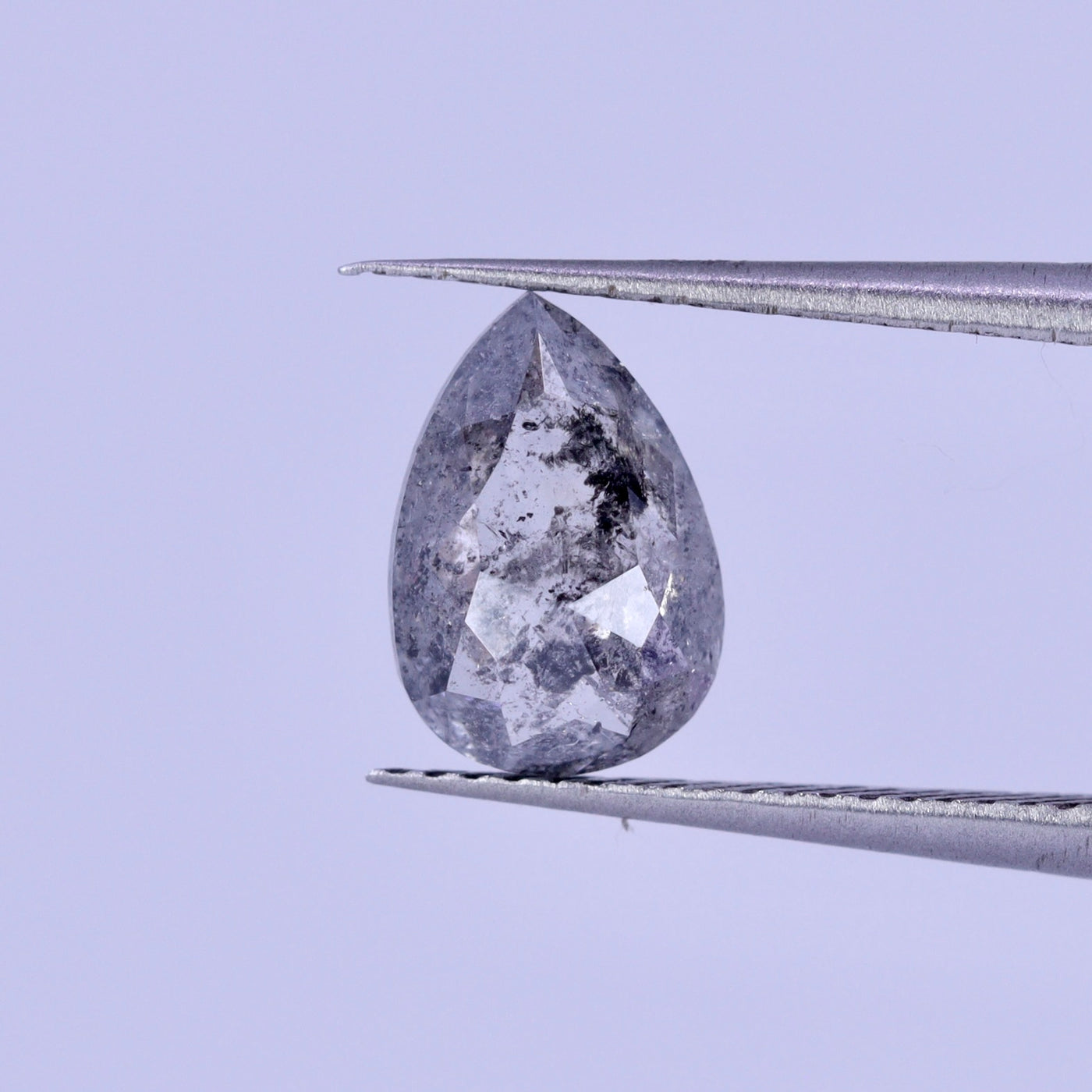 Salt and pepper diamond | 1.13ct Pear Cut, Loose Gemstone