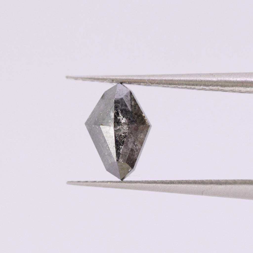 Salt and Pepper Diamond | 1.12ct Kite Cut, Loose Gemstone