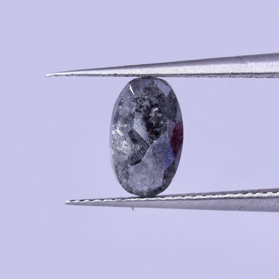 Salt and pepper diamond | 1.04ct Oval Cut, Loose Gemstone