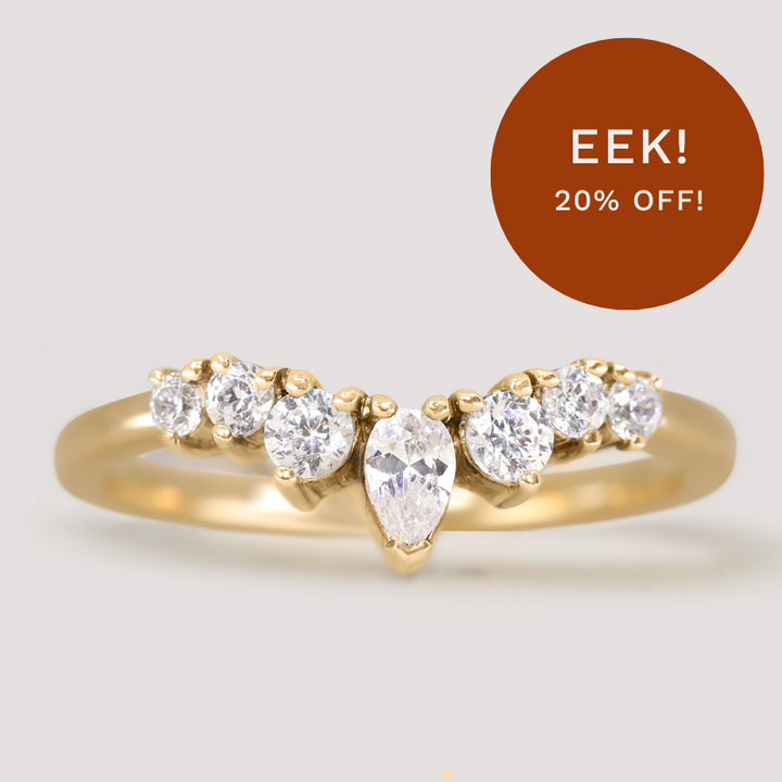 Emma - Diamond Tiara Wedding Ring - Made-to-Order