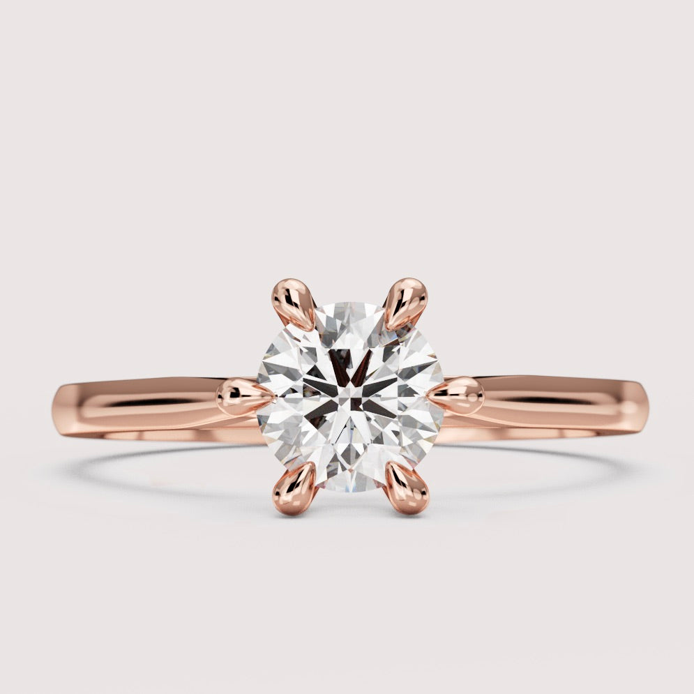Heidi - Round Brilliant Cut 0.60ct Hidden Diamond Solitaire Engagement Ring Setting