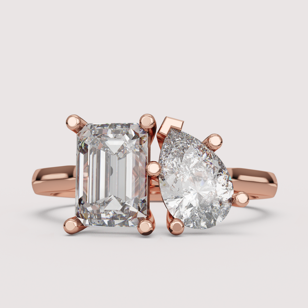 Juno - Toi et Moi Lab Grown Diamond Engagement Ring