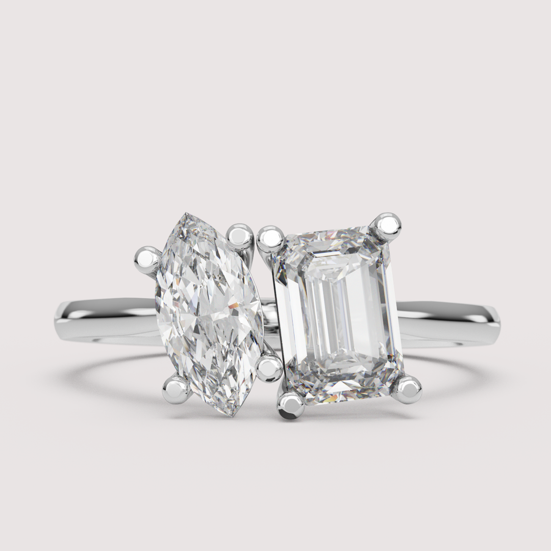 Juno - Toi et Moi Lab Grown Diamond Engagement Ring