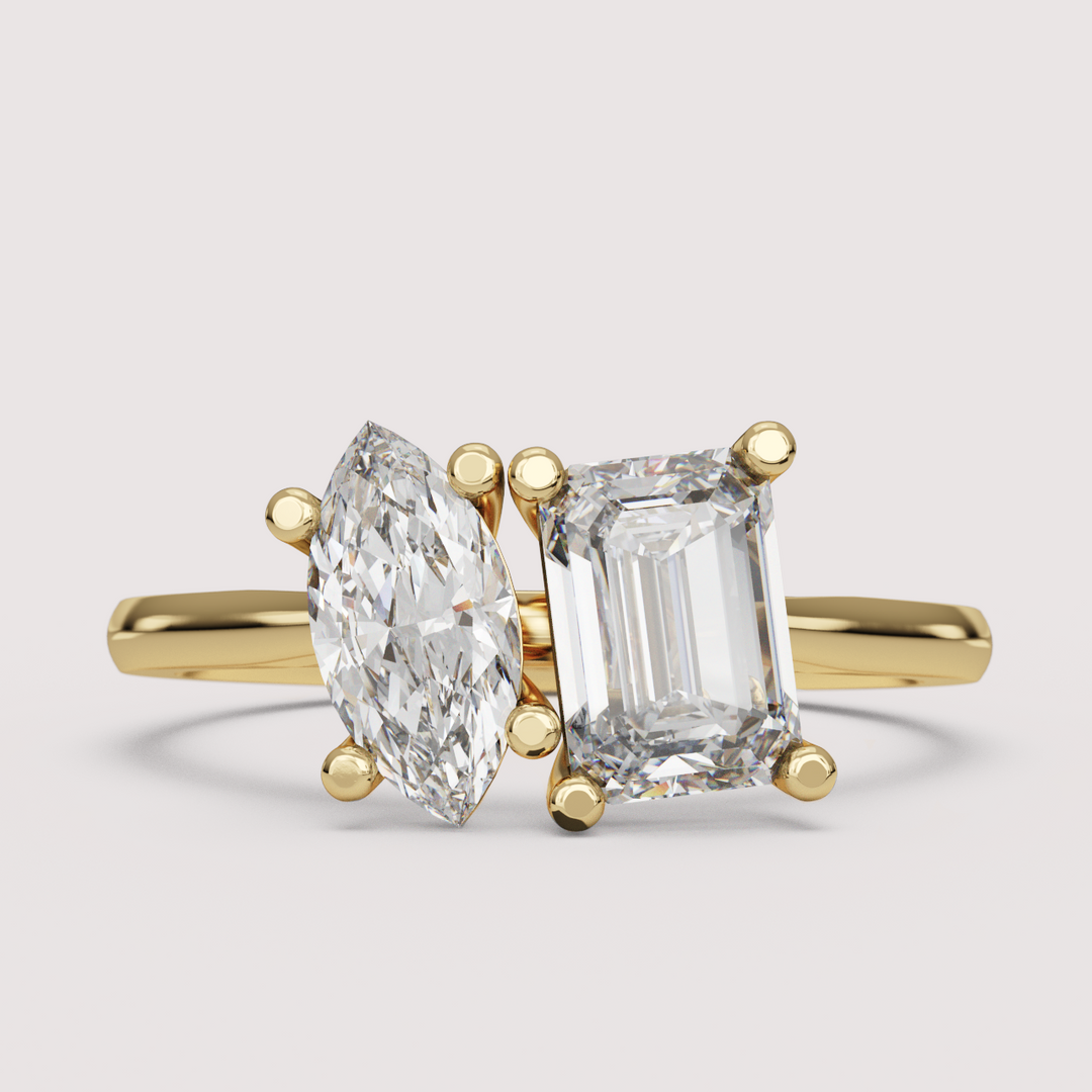 Juno - Toi et Moi Lab Grown Diamond Engagement Ring