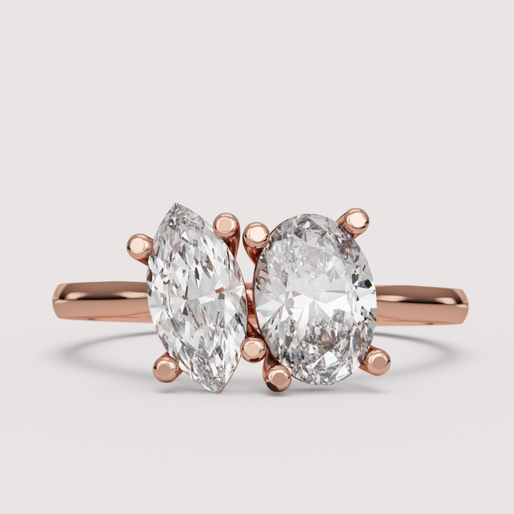 Juno - Toi et Moi Lab Grown Diamond Engagement Ring