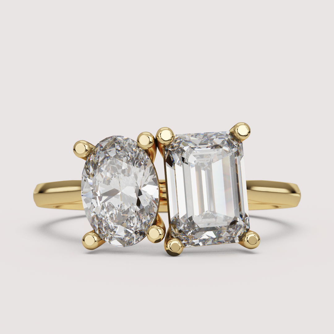 Juno - Toi et Moi Lab Grown Diamond Engagement Ring