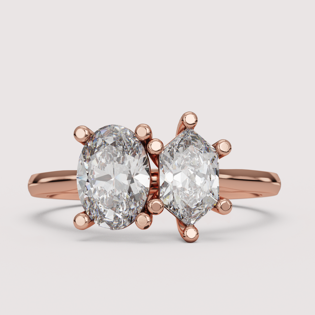 Juno - Toi et Moi Lab Grown Diamond Engagement Ring