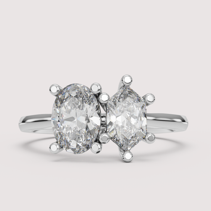 Juno - Toi et Moi Lab Grown Diamond Engagement Ring