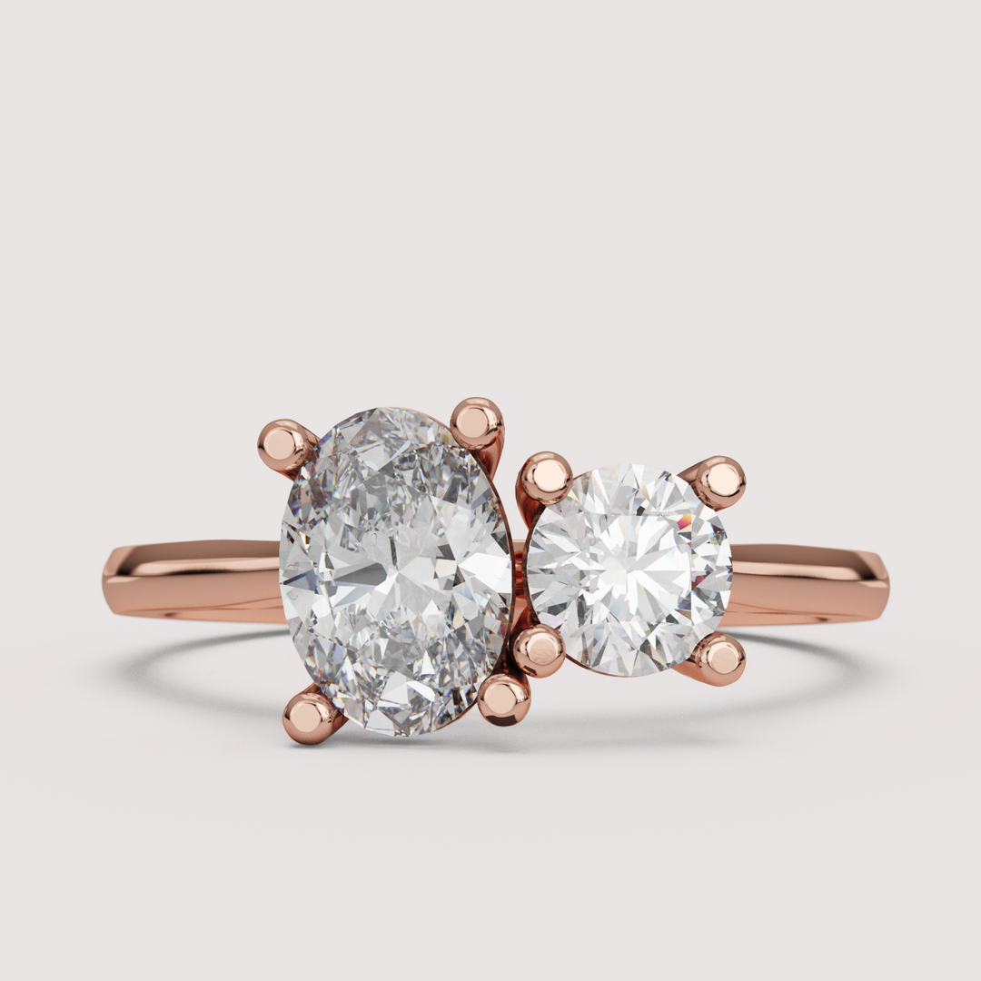 Juno - Toi et Moi Lab Grown Diamond Engagement Ring