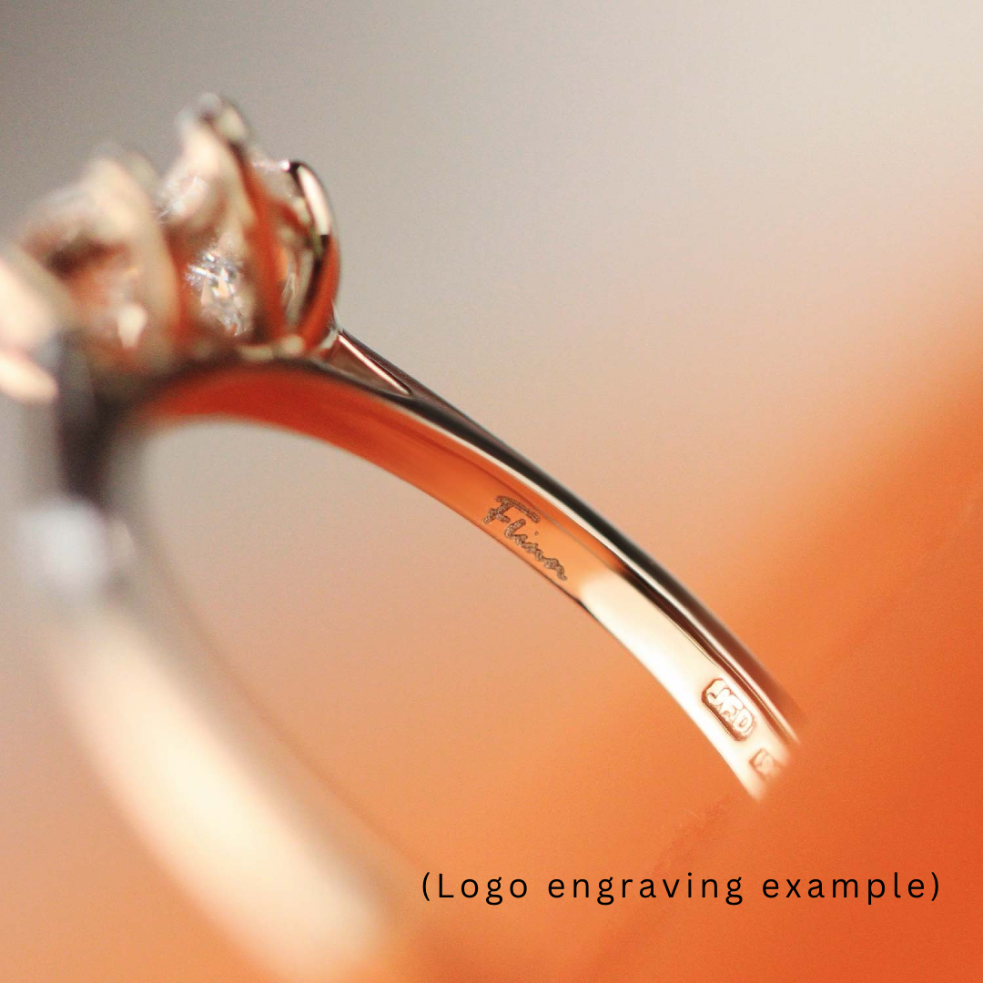 Evangeline - Oval Cut Lab Grown Diamond Trilogy Engagement Ring Engagement Rings - Made-to-Order