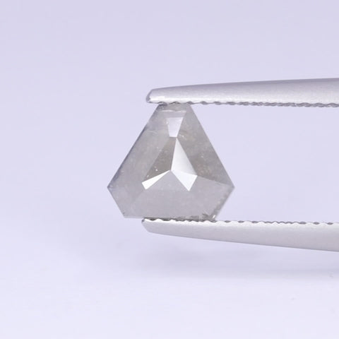 1.12ct Cut-Corner Trilliant Salt and Pepper Diamond Loose Gemstones