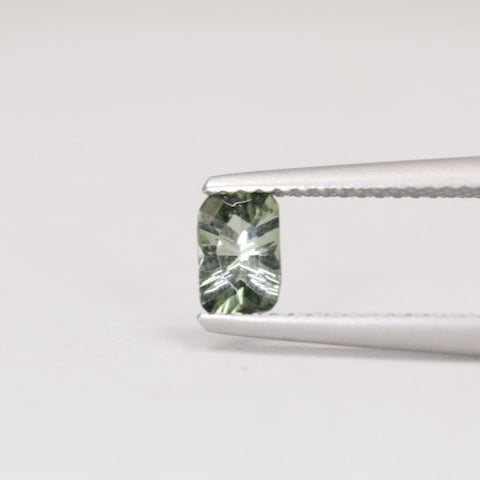 0.41ct Cushion Cut Green Optix Concave Tourmaline Loose Gemstones