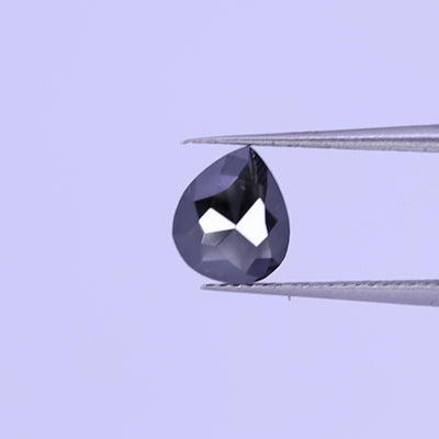 Black diamond | 0.98ct Pear cut, Loose Gemstone