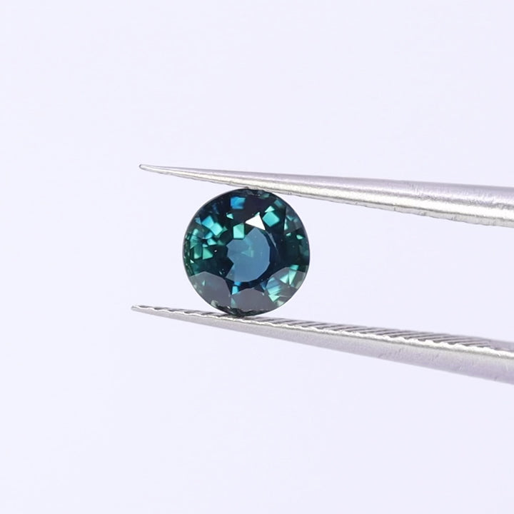 Teal Sapphire | 1.01ct Round cut Loose Gemstone