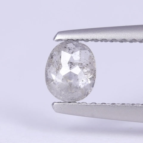 0.66ct Oval Cut Salt and Pepper Diamond Loose Gemstones
