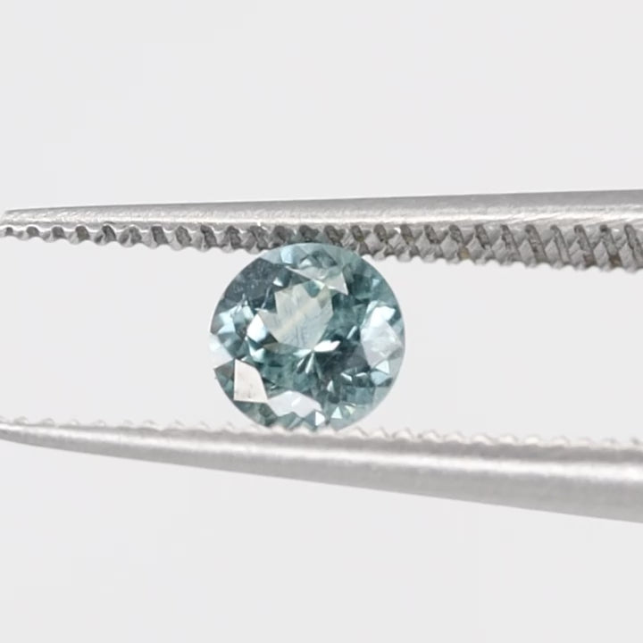 Teal Sapphire | 0.57ct Round Brilliant Cut, Loose Gemstone